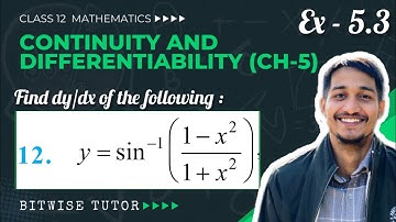 Class 12 Ex 5.3 Q12 Maths | Ex 5.3 class 12 maths q12 | Question 12 exercise 5.3 Class 12