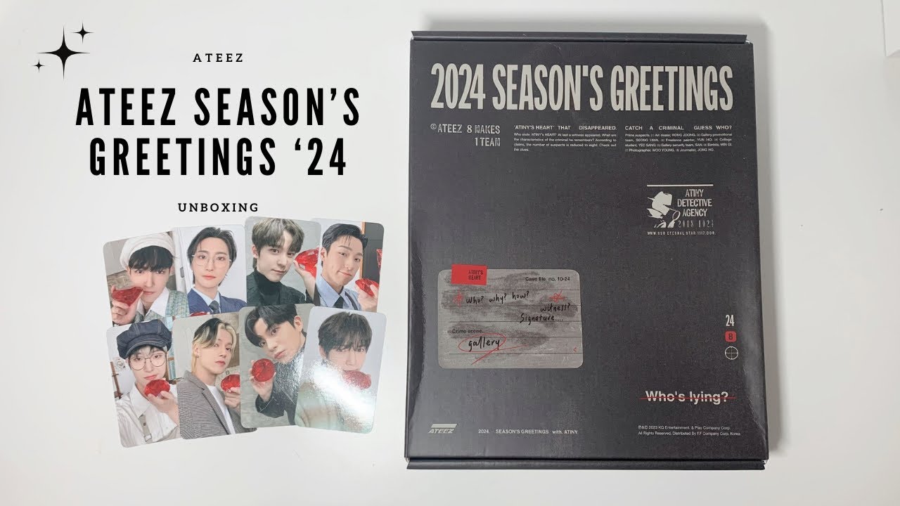 ATEEZ Seasons Greetings 2024 Yes24 Unboxing - YouTube