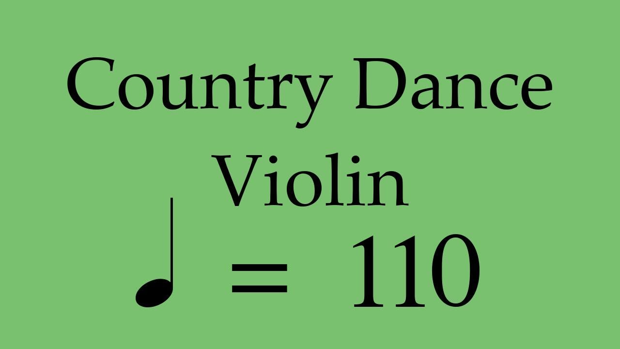 Suzuki Violin Book 5 | Country Dance | Piano Accompaniment | 110 BPM