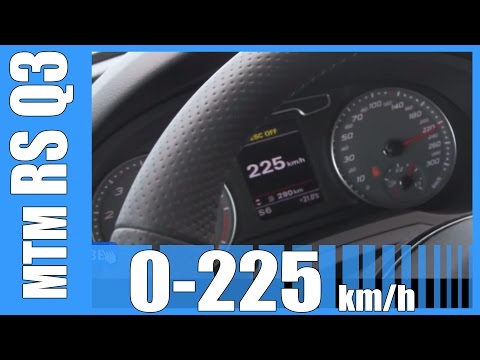 Audi RS Q3 MTM TUNED! 424 HP 0-225 km/h FAST! Launch Control Acceleration