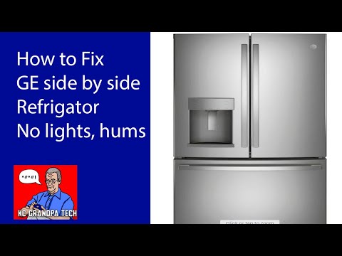 My GE side by side has no lights, no Power, just a hum. How to Fix, get ...