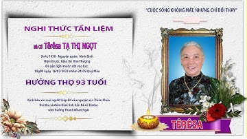 ✝️ Bài Giảng Cha Đaminh NGÔ CÔNG SỨ, trong Thánh Lễ An Táng Bà Cố Têrêsa TẠ THỊ NGỌT   GX Kim Thượng