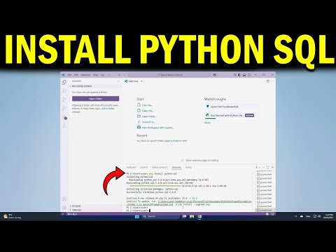 How To Install Python SQL in VS Code Set Up Python SQL Library