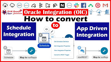 How to convert Schedule Integration into App Driven Integration? | Oracle integration video tutorial