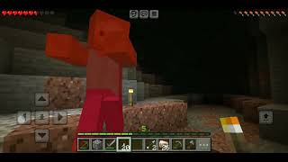 I Played Minecraft Part 2 Cave Full iron Armor Gameplay