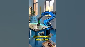 The $7,000 welding robot will only work if you have money.#palletizing #Industry #welding #robot