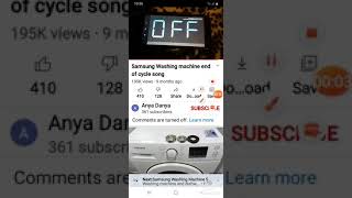 Samsung Washing Machine And Dishwasher Turn Off Compilation