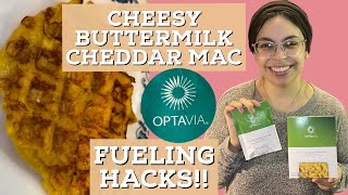 FUELING HACKS // CHEESY BUTTERMILK CHEDDAR MAC WAFFLE + JOURNEY TO LOSE 130LBS