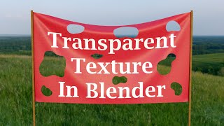 How To Create Transparent Geometry From Transparent Texture Material | Alpha Channel In Blender