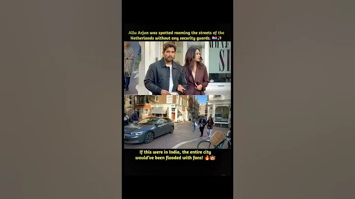 Allu Arjun & Sneha Reddy’s Romantic Getaway in the Netherlands ❤️ #alluarjun #pushpa #pushpa2