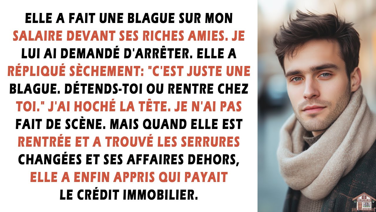Elle a fait une blague sur mon salaire devant ses riches amies. Je lui ai demandé d'arrêter...