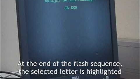 Visual Speller BCI demo at Sint Maartenskliniek