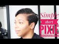 Simple pixie cut... watch the transformation