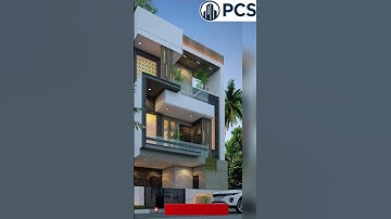 Contemporary House Design Made in SketchUp and Enscape #shorts