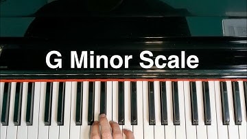 G Minor Scale Piano Natural Harmonic Melodic