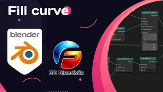How to use fill curve node in Blender | learn geometry nodes in Blender