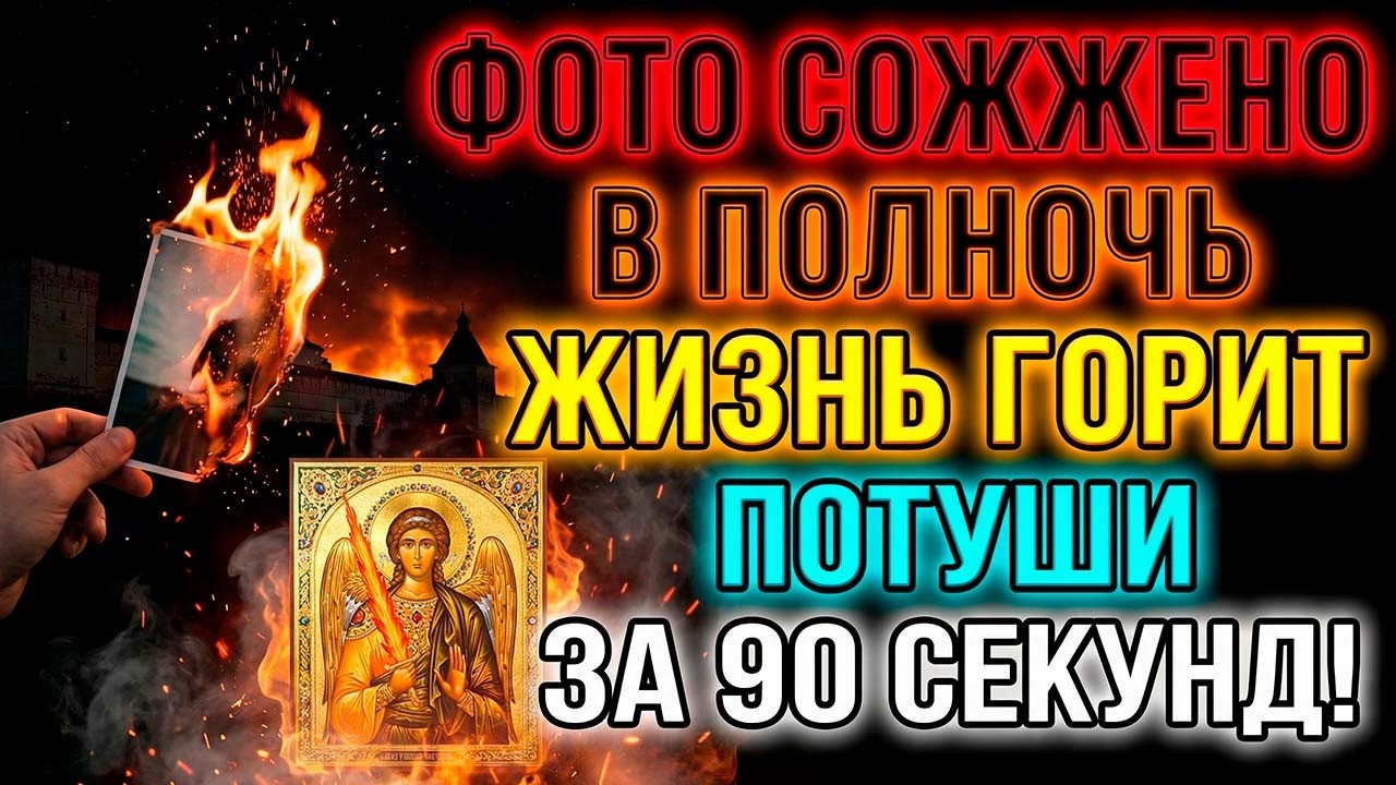 💀🔥КОЛДУНЬЯ СОЖГЛА ТВОЮ ФОТОГРАФИЮ В ПОЛНОЧЬ! ВОТ ПОЧЕМУ ЖИЗНЬ ГОРИТ ДОТЛА! МОЛИТВА ПОТУШИТ ЗА 90 СЕК