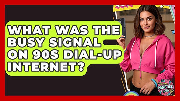 What Was The Busy Signal On 90s Dial-up Internet? - I
