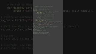 custom class initialization #python #showcase