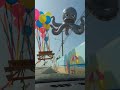Octopus 🐙 in the sky#reelsindia #funny #ai #viralreels