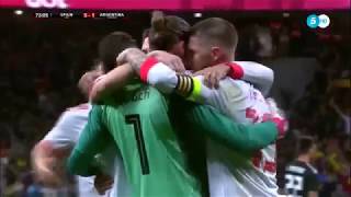 Partido Amistoso: España 6 - 1 Argentina