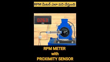 rpm meter connection with proximity sensor #shorts #shortvideos #youtubeshorts #youtubeshortvideos