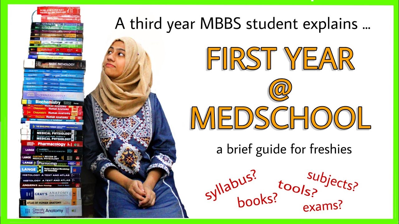 Books to read in 1st year MBBS A brief guide to first year at medical school YouTube
