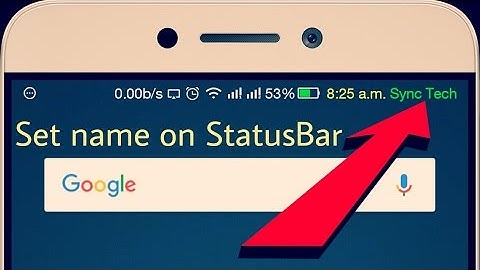 How to set name on StatusBar. Change your StatusBar style. How to change Android Status Bar style.