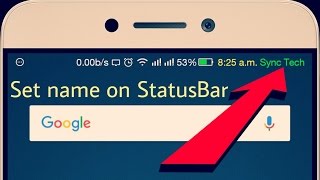 How to set name on StatusBar. Change your StatusBar style. How to change Android Status Bar style. screenshot 2