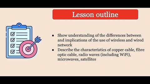 Lesson 12 - Wired and Wireless