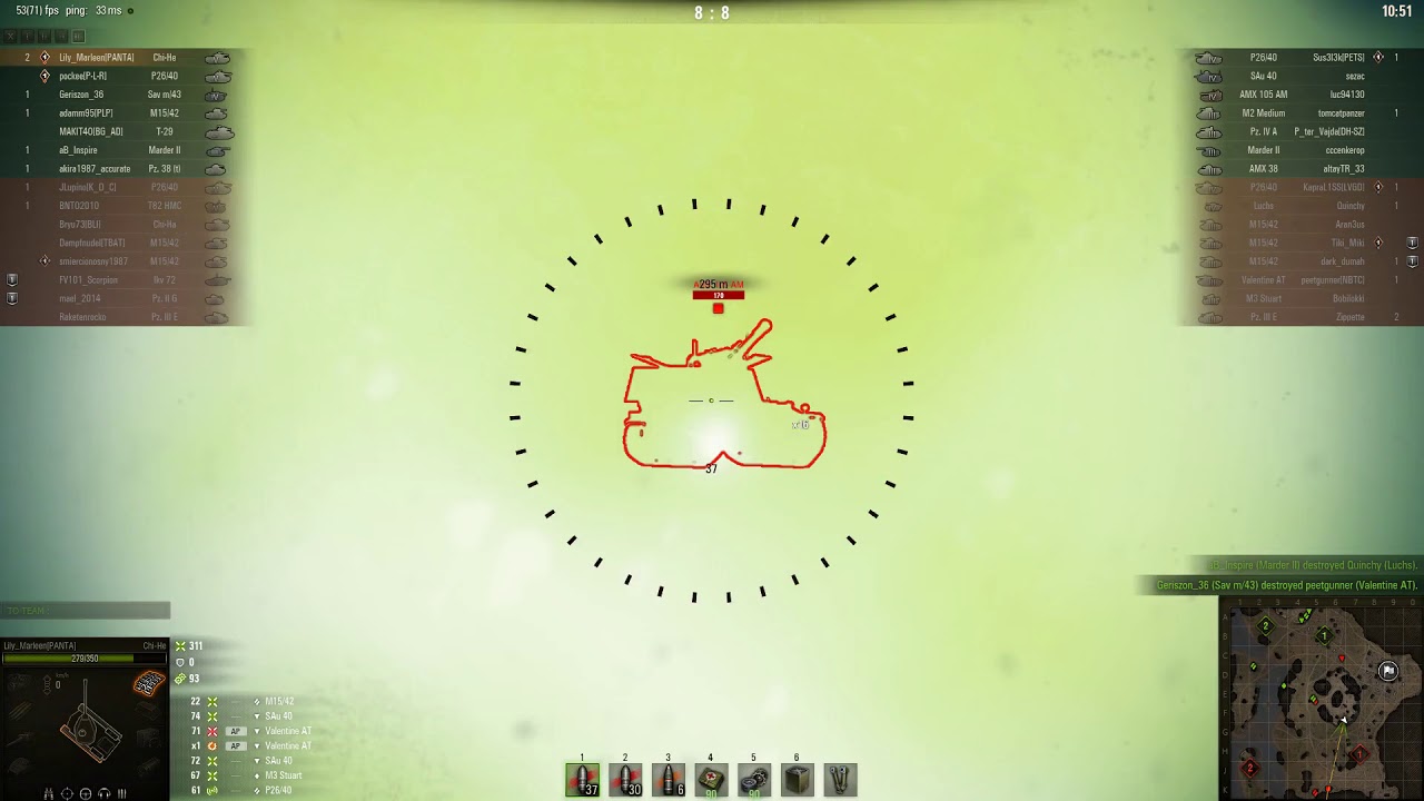 fire effect for video Type 1 Chi-He // Minen