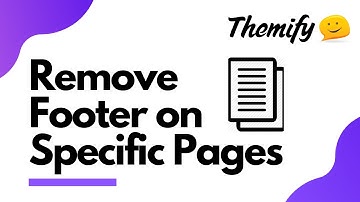 How to Remove Footer for Specific Pages (Perfect for Landing Pages) - Themify Tutorial