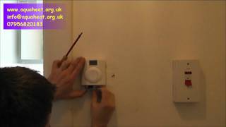 how to set a worcester bosch dt20rf stat and programmer