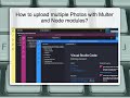 How to upload multiple Photos with multer and node modules?