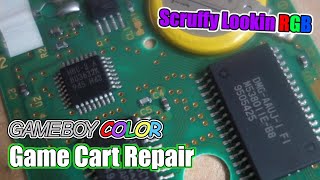 gameboy color cartridge repair and battery replacement