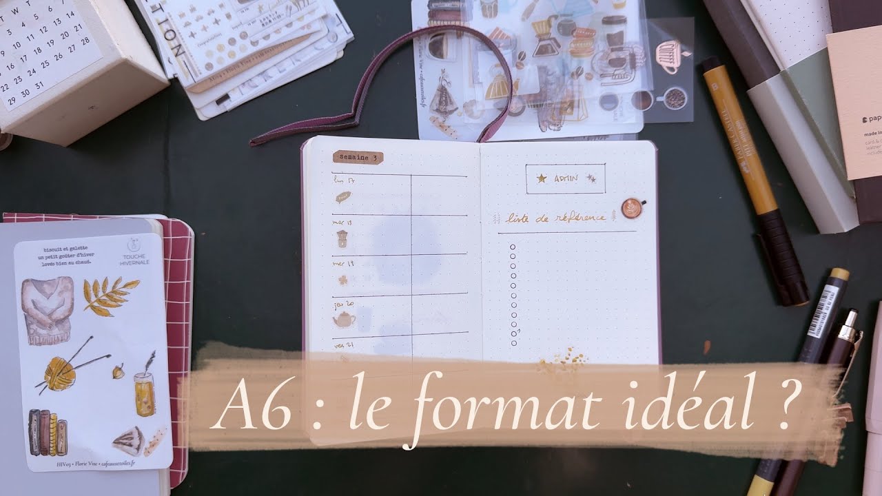 Journal créatif, bullet journal : pourquoi choisir un carnet A6