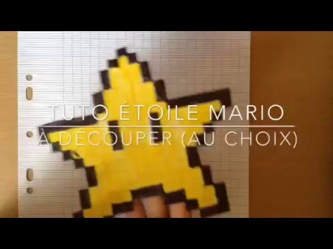Tuto Pixel Art étoile Mario