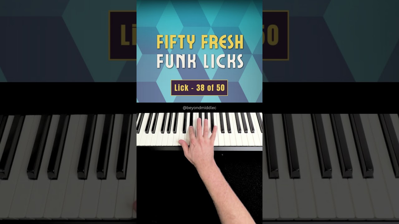 Funk Keyboard Lick 38 of 50 #keyboardimprov #funkmusic #shorts