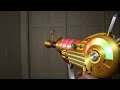 Upgraded gold ray gun w working needle