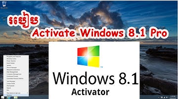 How to activate windows 8 1 Pro- Speak Khmer