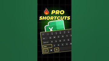 Top 20 Excel Shortcuts You