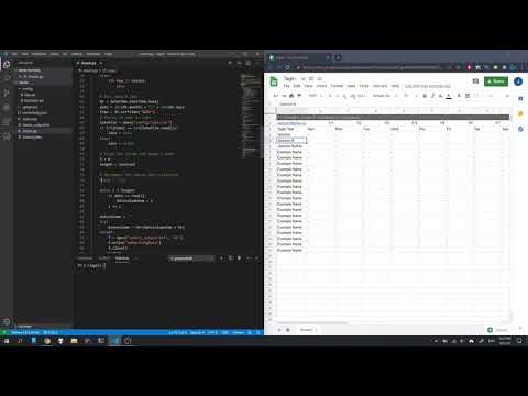 sheets.py (Python + Google Sheets API) first demo // TagIn Development Update #2