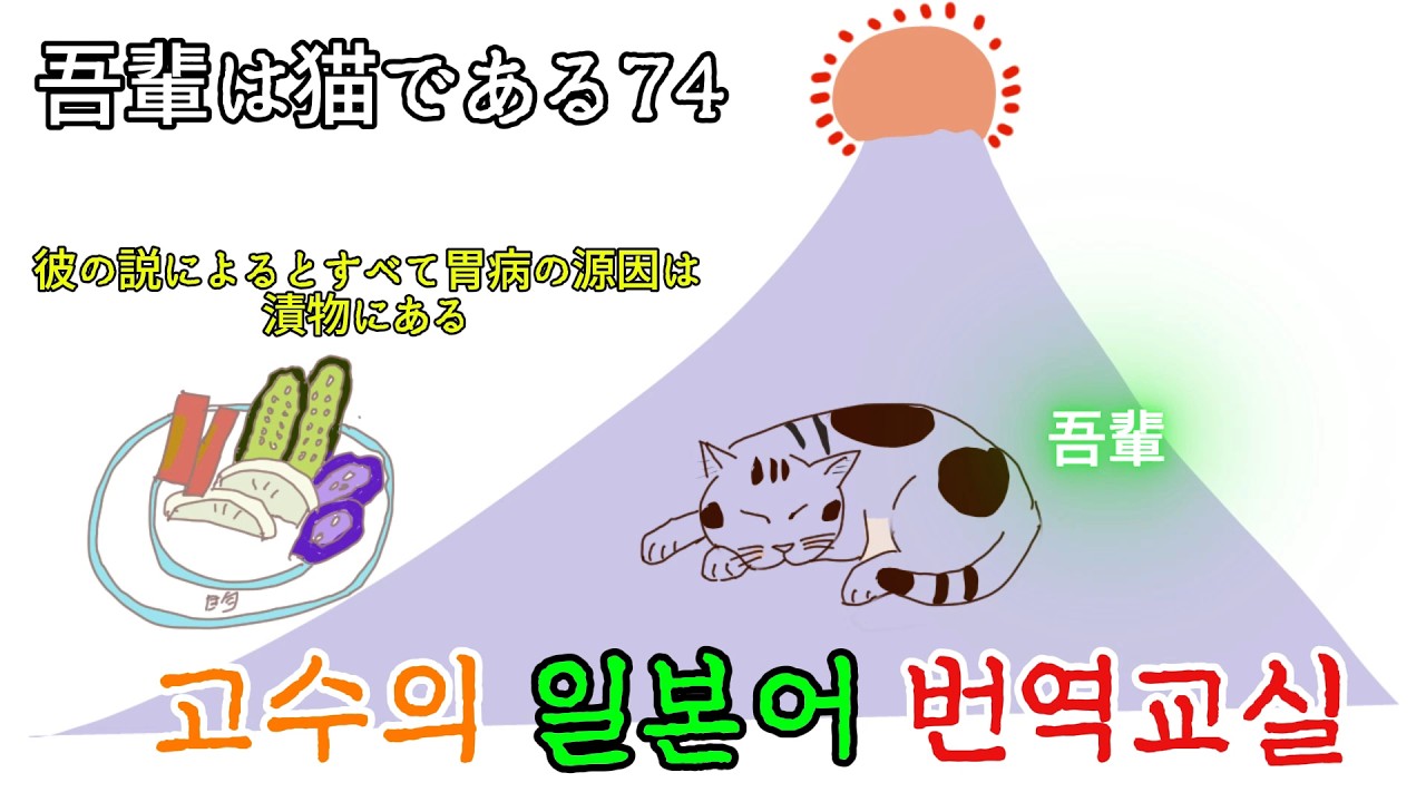 고급일본어 我輩は猫である74 일본어독해 일본어문법 일본어번역　日本語翻訳　日本語文法 日本語読解 韓国語 한국어 나는 고양이다 나츠메소세키 　夏目漱石明治