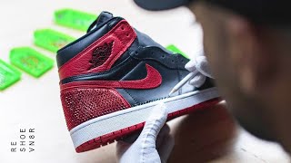 How To Ice Out An Air Jordan 1 Bred And Royal With Vick Almighty