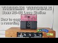 Guitar pedals for theremin?? How to copy a musical recording using a Boss RC-30 Loop station