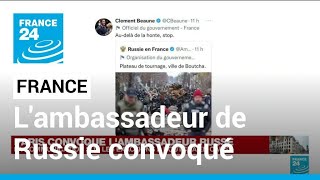 Guerre en Ukraine : Paris convoque l'ambassadeur de Russie • FRANCE 24