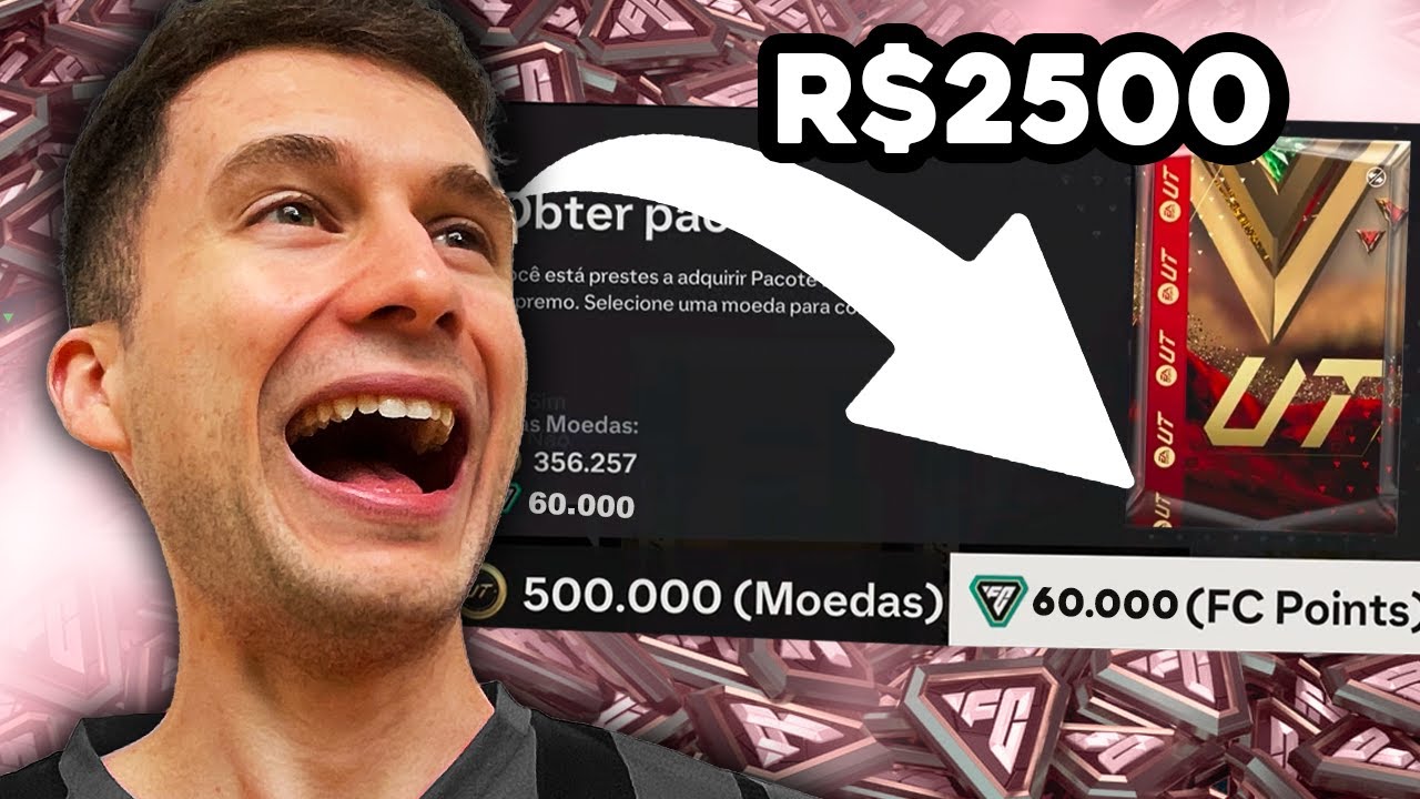 GASTEI R$2500 ABRINDO PACKS DA LOJA FORAM MAIS DE 60K DE FC POINTS! 🤑🤑 EA FC 24 ULTIMATE TEAM