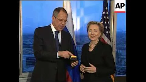 Clinton gift of  "reset" button lost in translation