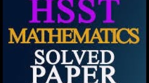 HSST Mathematics exam 2018 question paper discussion : PART 2