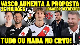 NOW! VASCO INCREASES BID FOR FACUNDO COLIDIO! DEFENSIVE MIDFIELDER OFFERED TO CRVG! BRIAN RODRIGU...